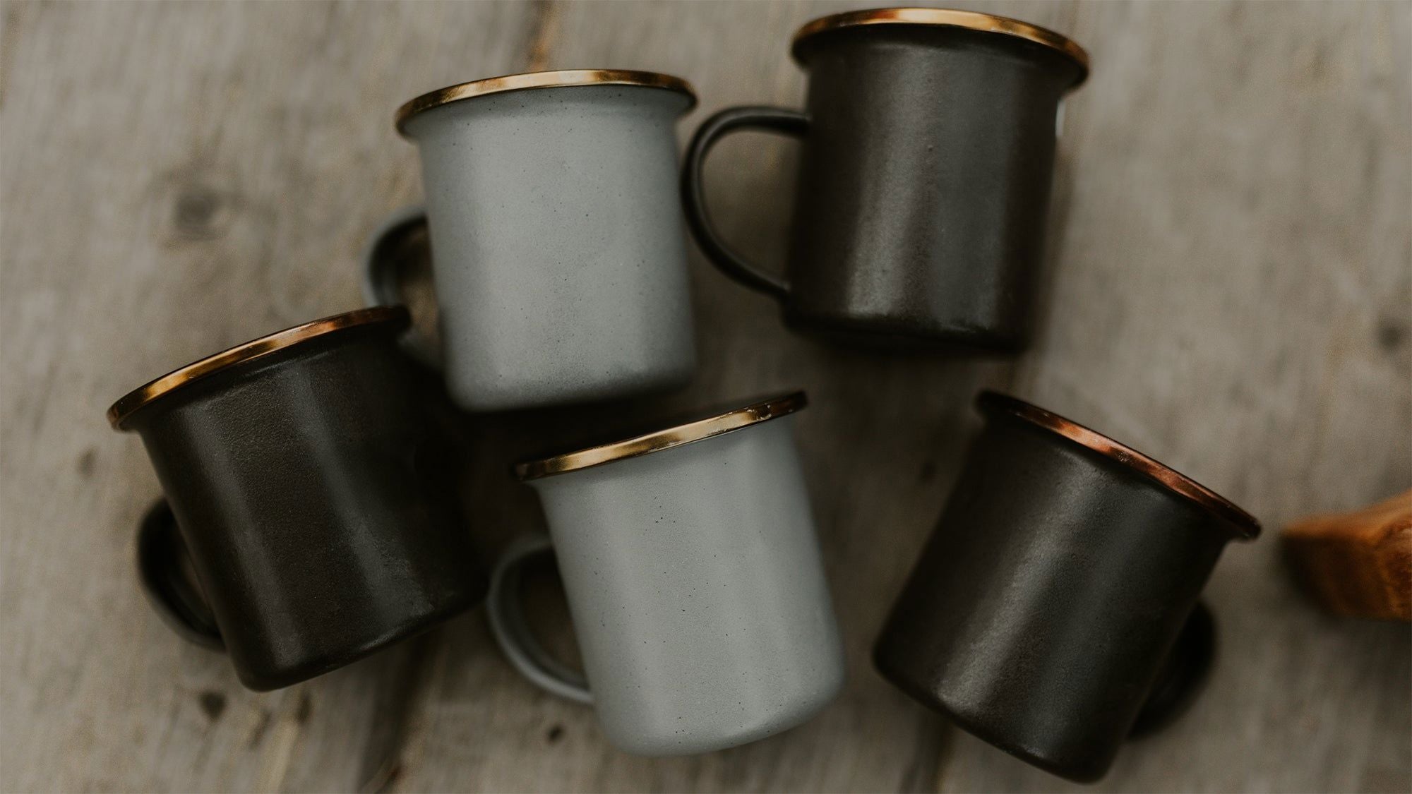Siblings Enamel Espresso Cup Set