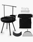 Cowboy Fire Pit Grill - 30" Premier Bundle