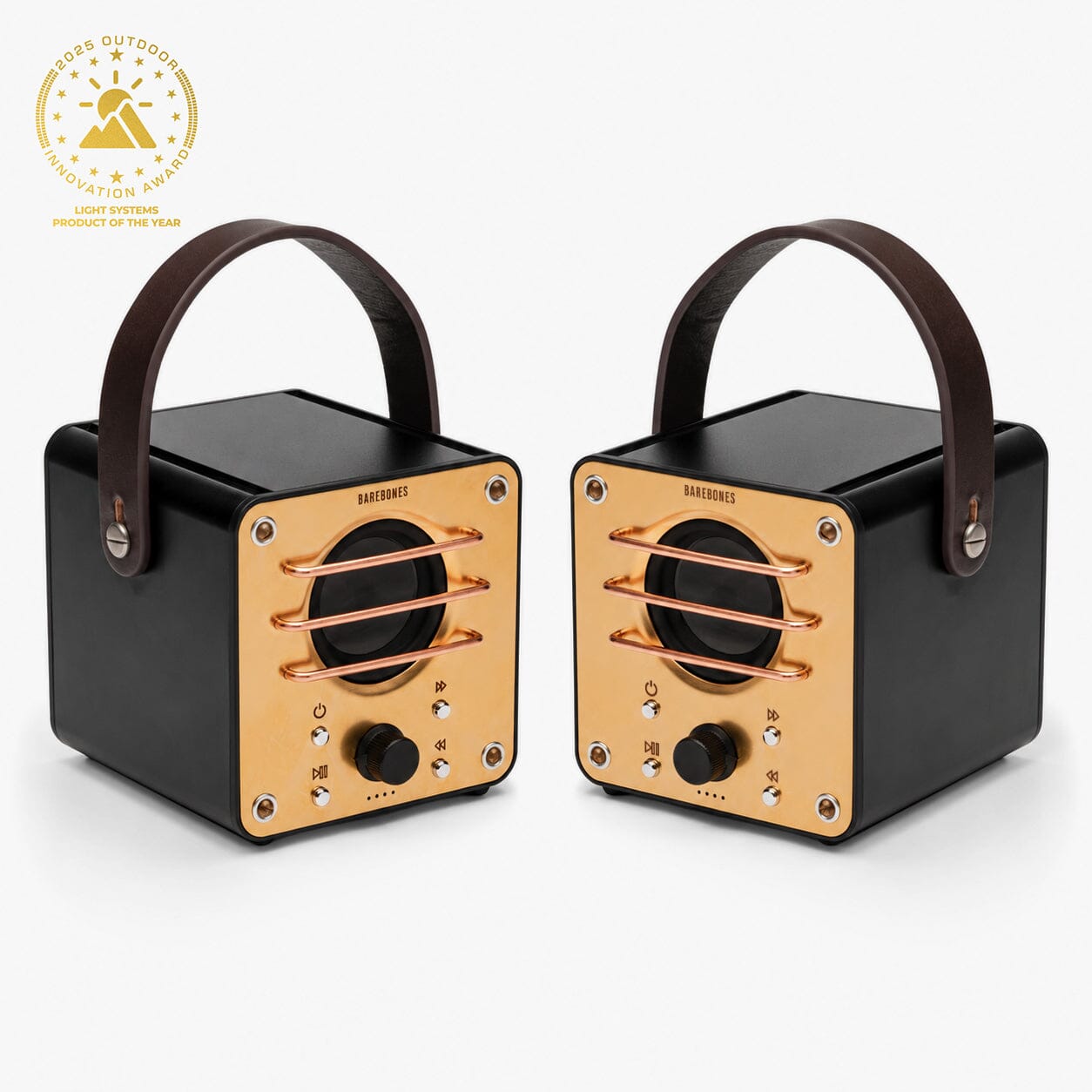 Block Tower Speaker 2-Pack | Vintage-Inspired Stereo Wireless