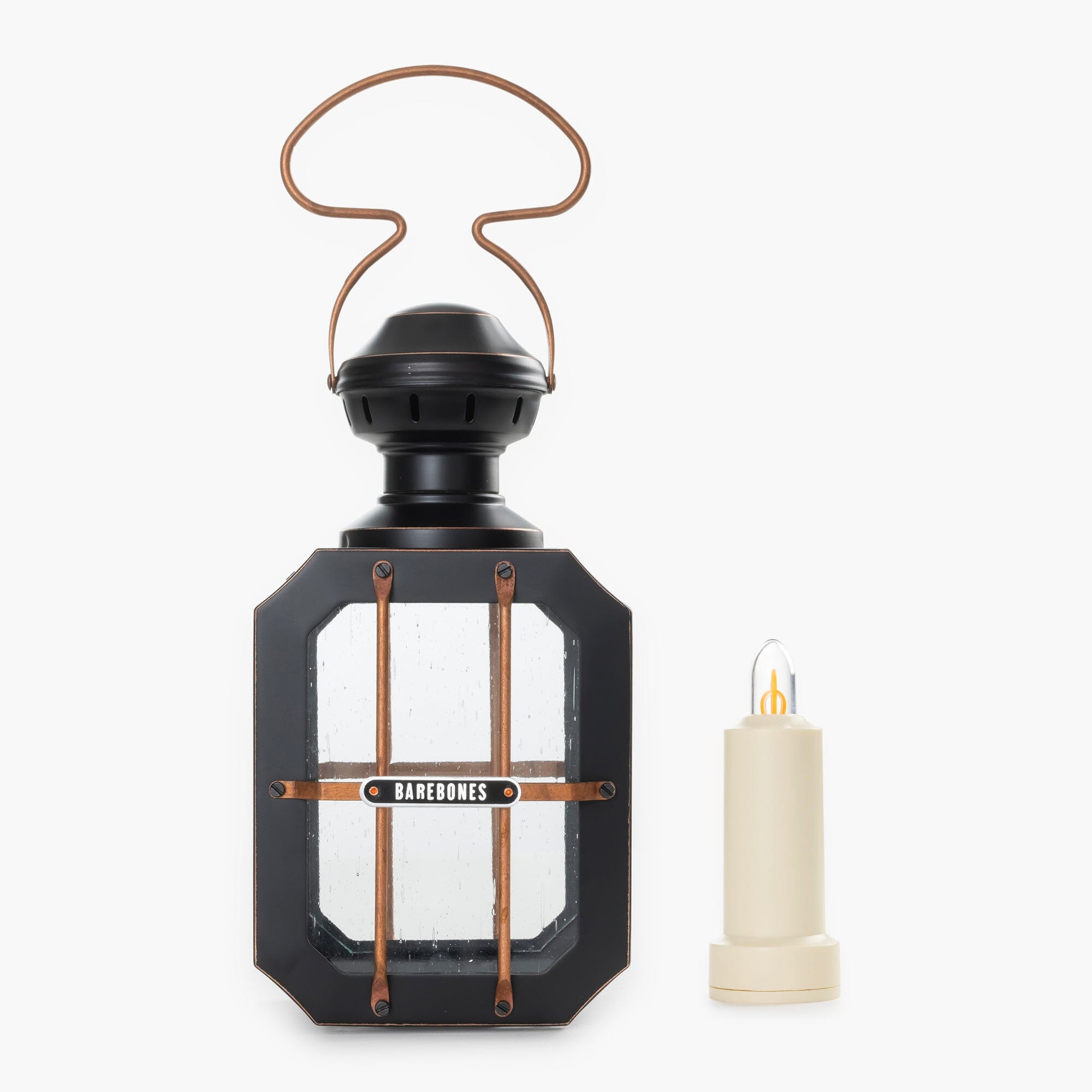 Box Candle Lantern & Flameless Candle Bundle | Barebones
