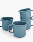 Rolled Enamelware Mug Set