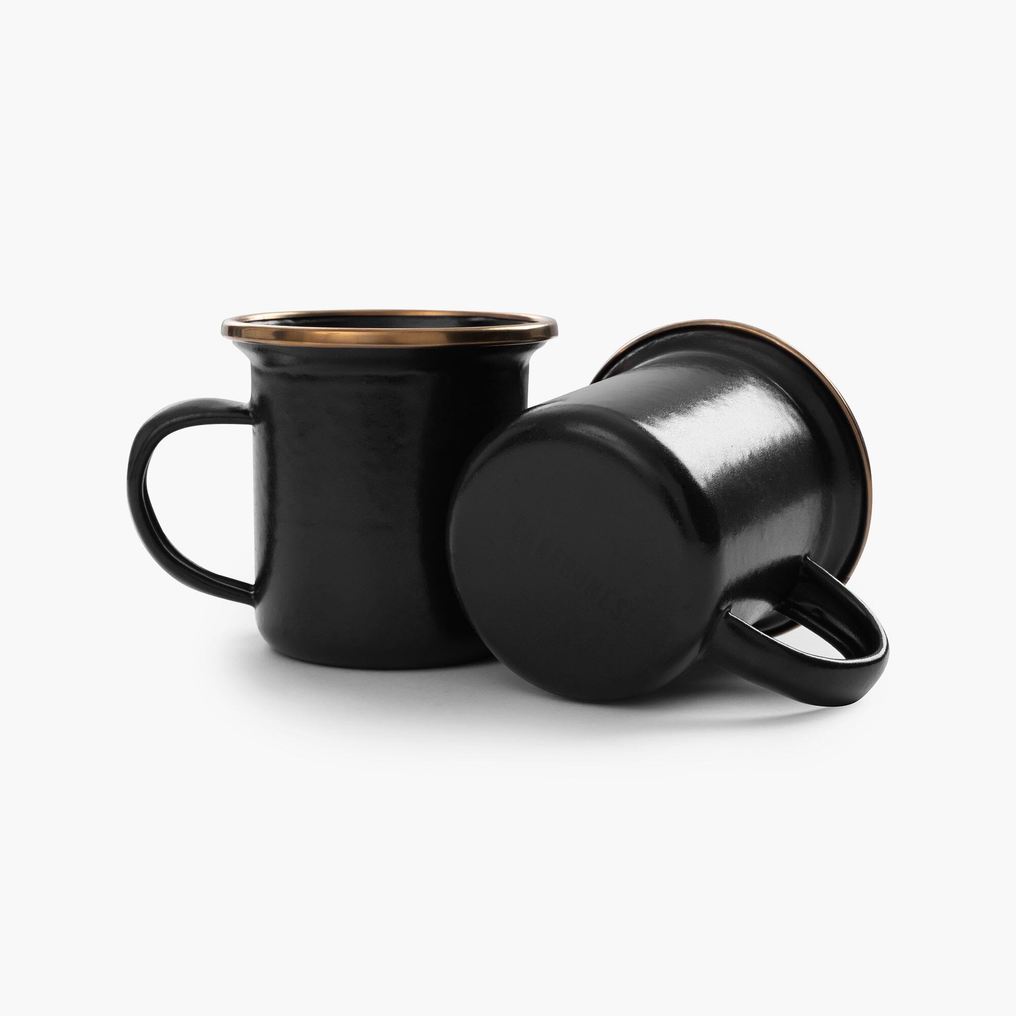 Barebones Enamel Espresso Cup Set Charcoal CKW-344