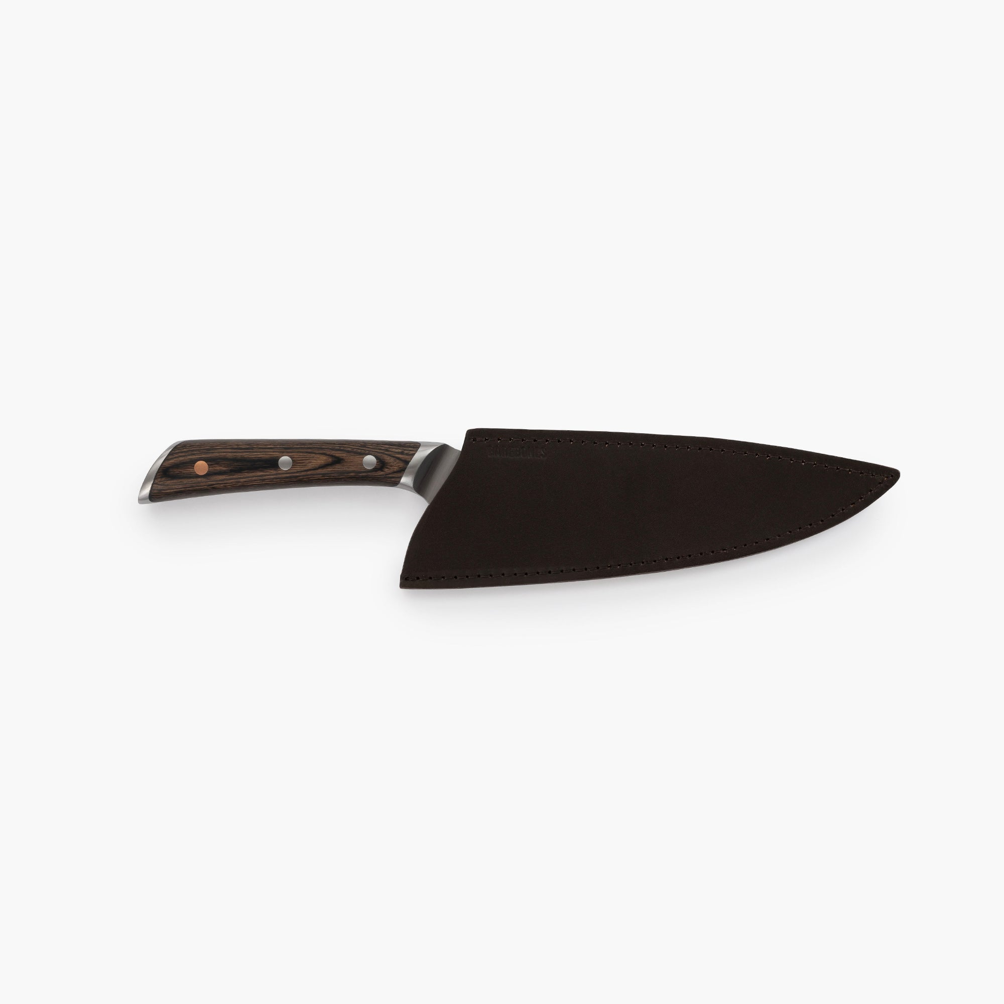 8 Inch Chef Knife with a Red Granite Handle, a Garnet Colored Cubic  Zirconia Stone at the Back of the Knife and Brass and Stainless Steel  Decorative Rings : Craftstone Knives
