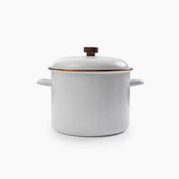 Enamel Stock Pot - Eggshell