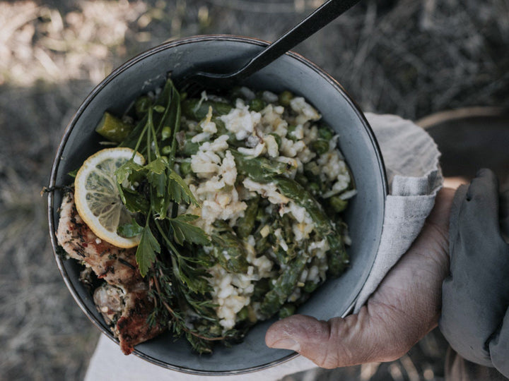 Lemony Risotto with Spring Greens