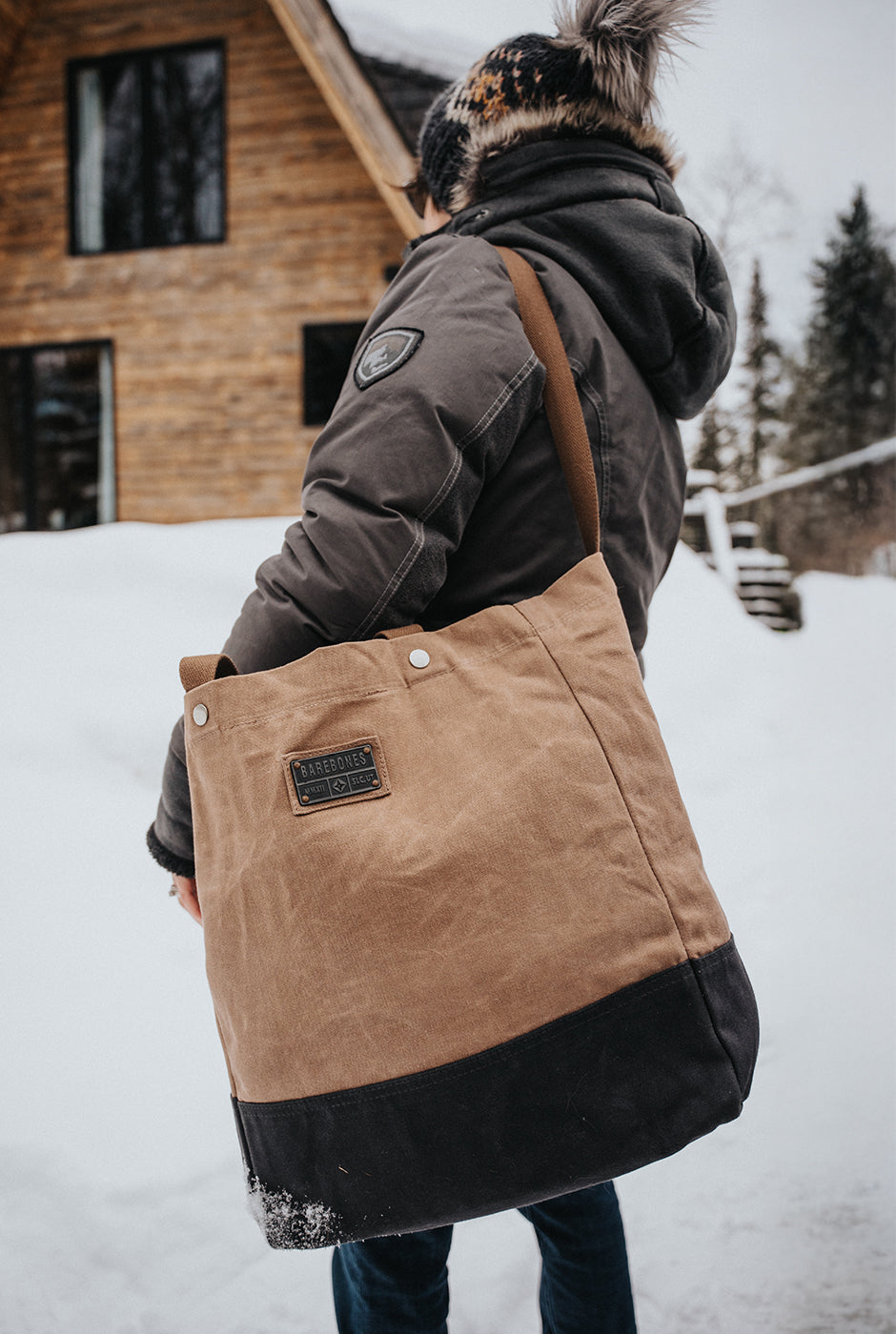 Barebones Living Padded Lantern Bag – Waxed Cotton Canvas With Polyurethane Base – Model E285
