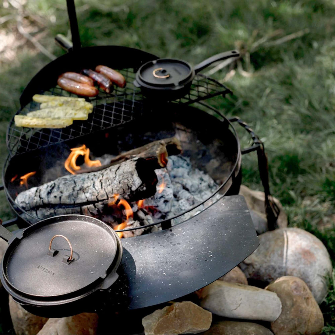 Brasero Barbecue Cowboy Fire Pit Grill 58 cm 23''- Barebones Living