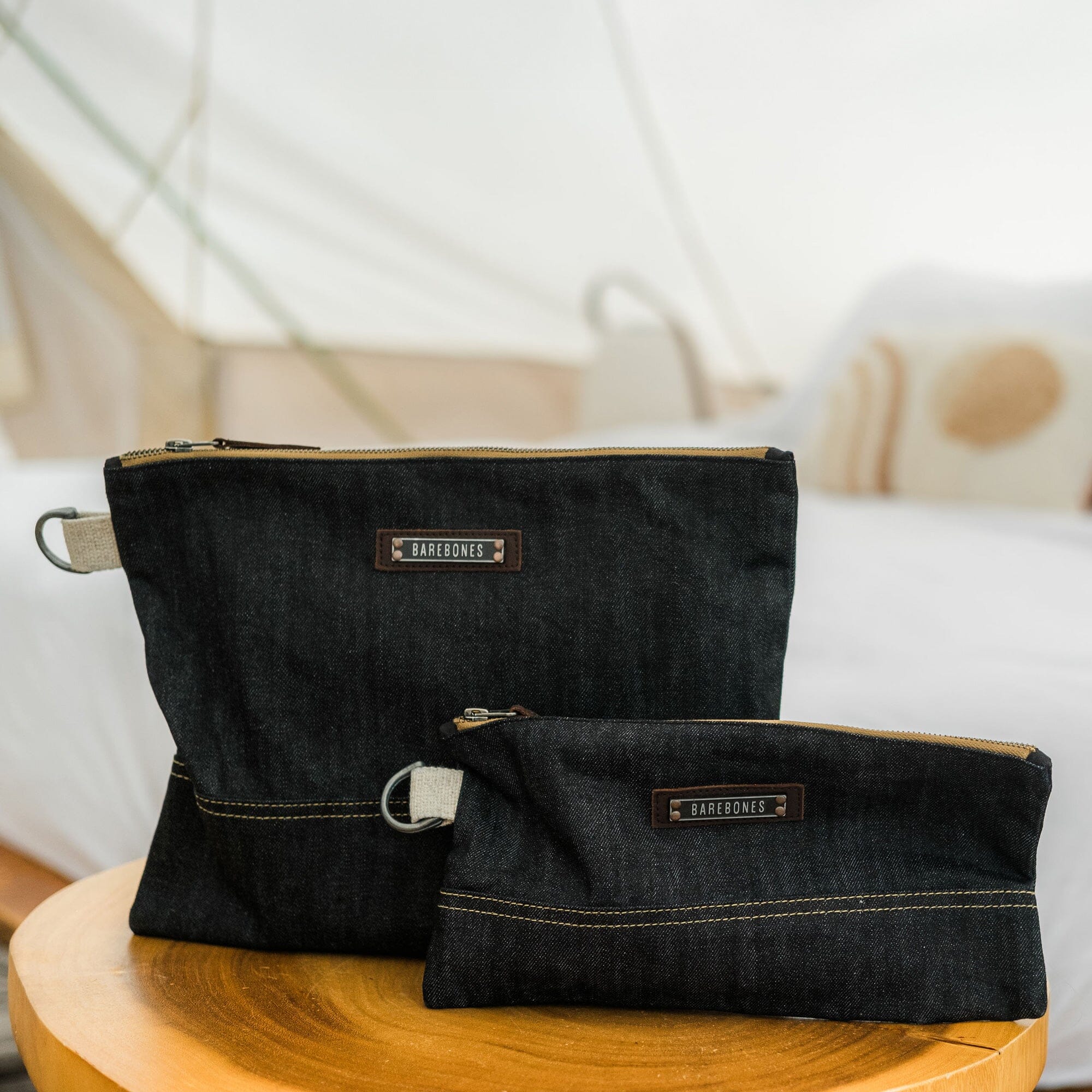 Neelum Zipper Pouch - Denim - Thumbnail 4