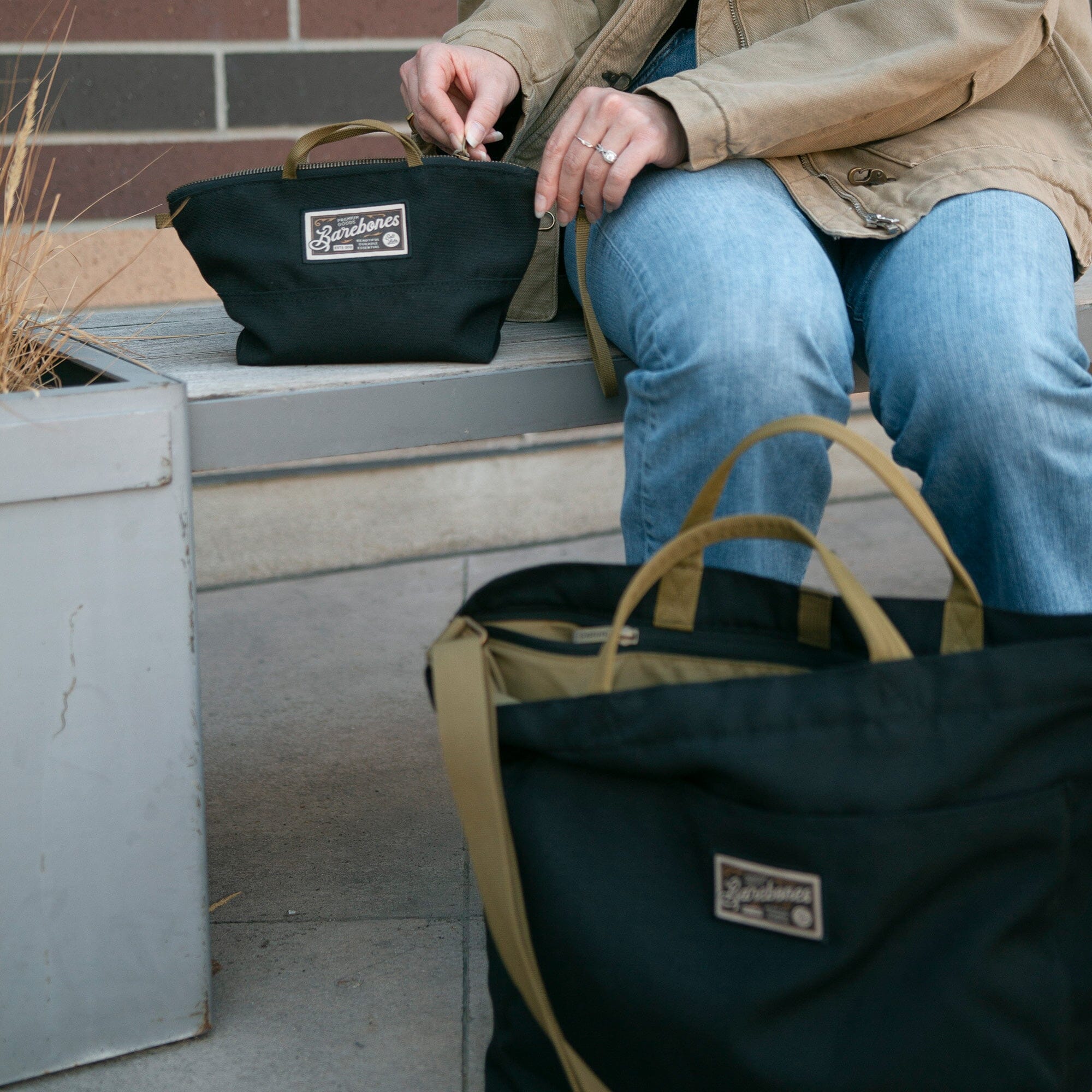 Modeer Work Tote + Zip Pouch Bundle | Spacious Tote & Compact