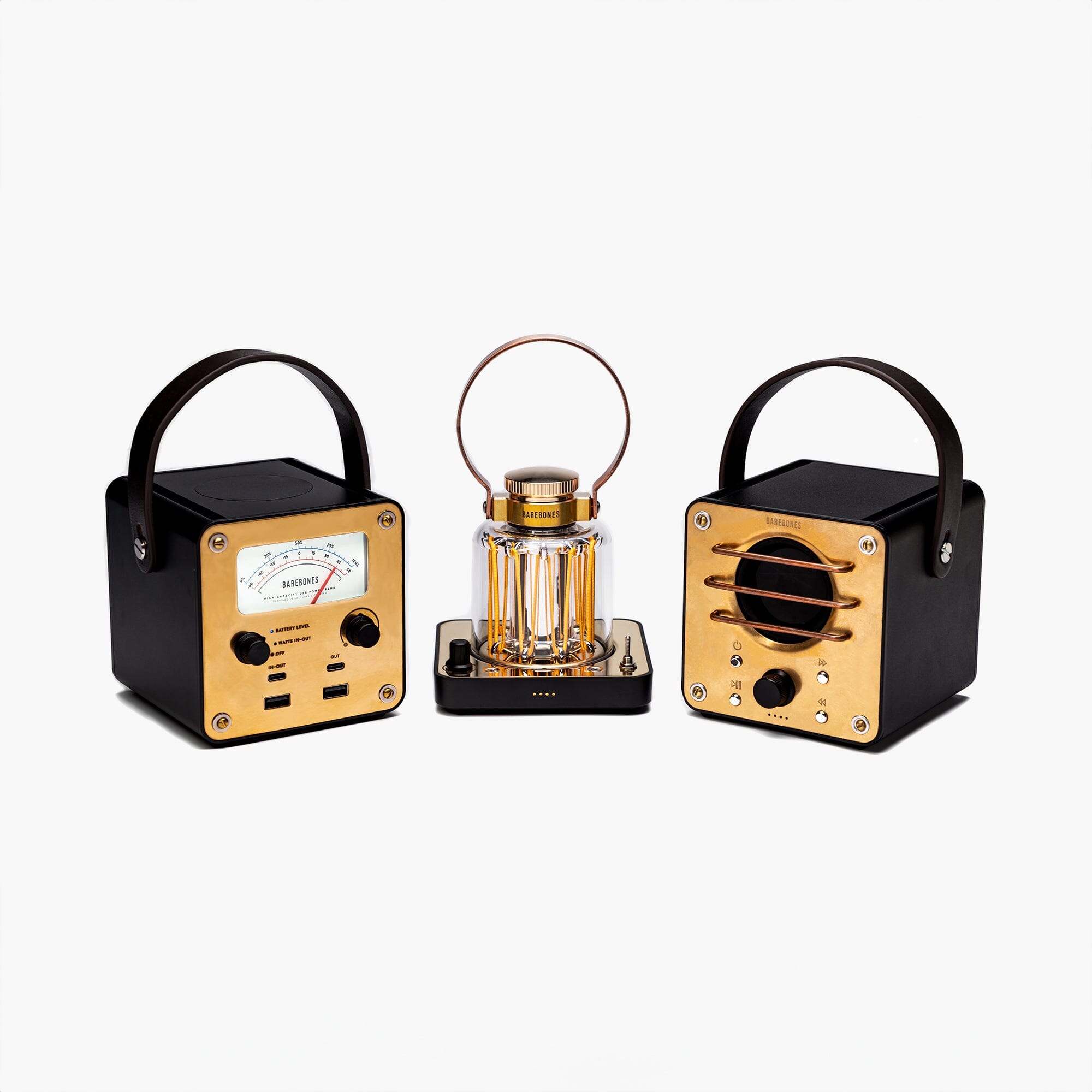 ①Block Tower Speaker②Block Tower Lantern Barebones Block Tower Lantern | Outdoor & Portable Light