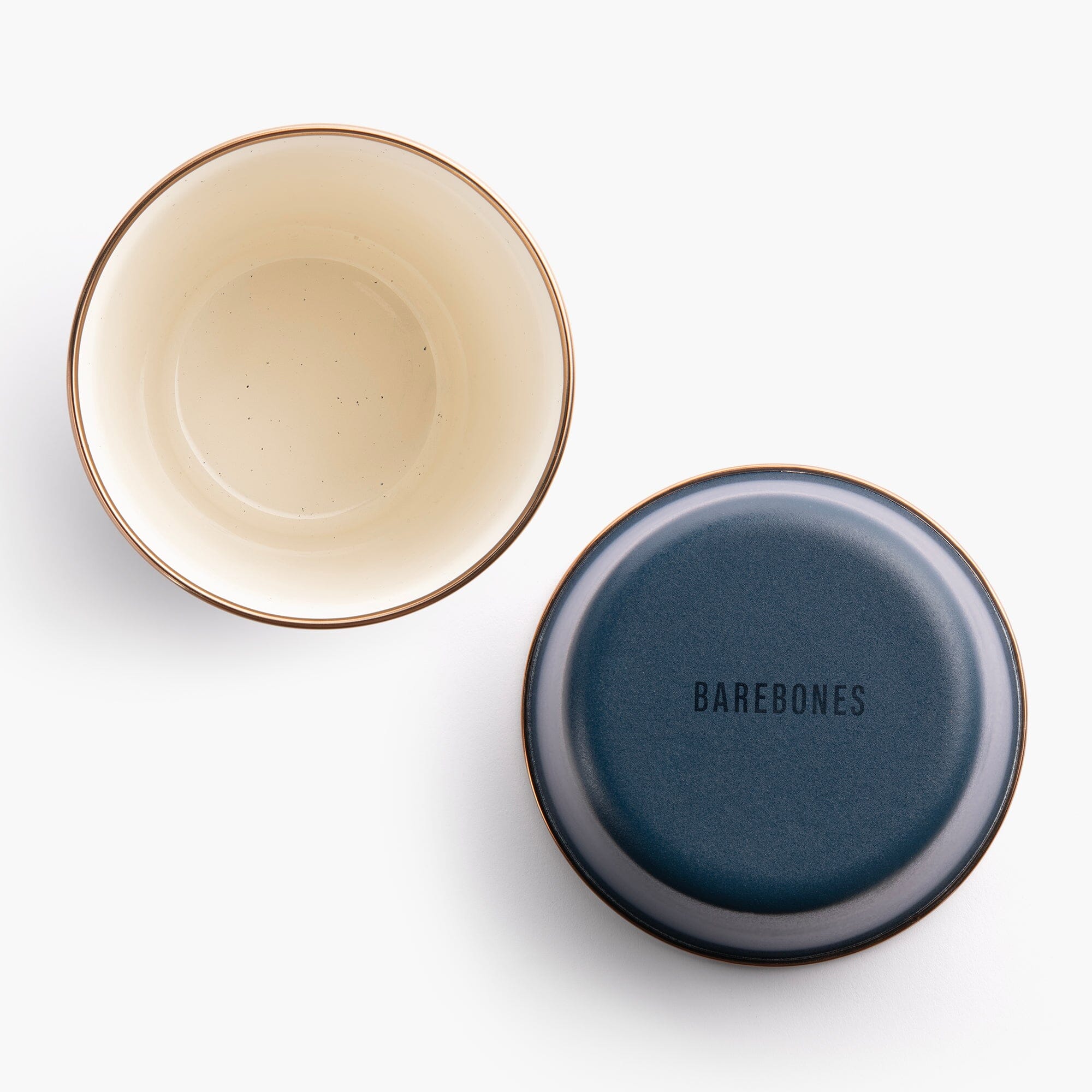 Enamel 2-Tone Tall Cup Set Indigo Blue