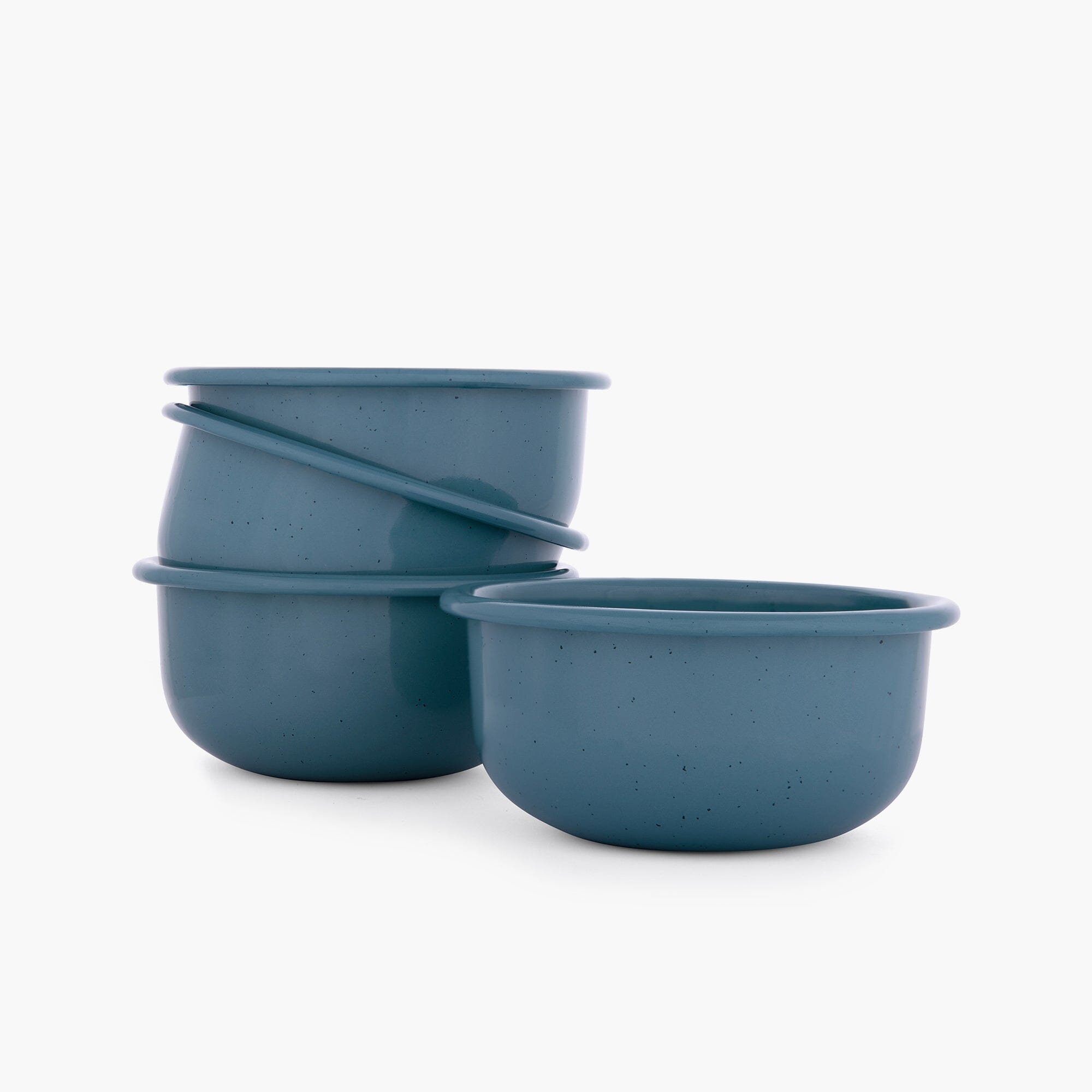 Barebones Living Rolled Enamelware Bowl