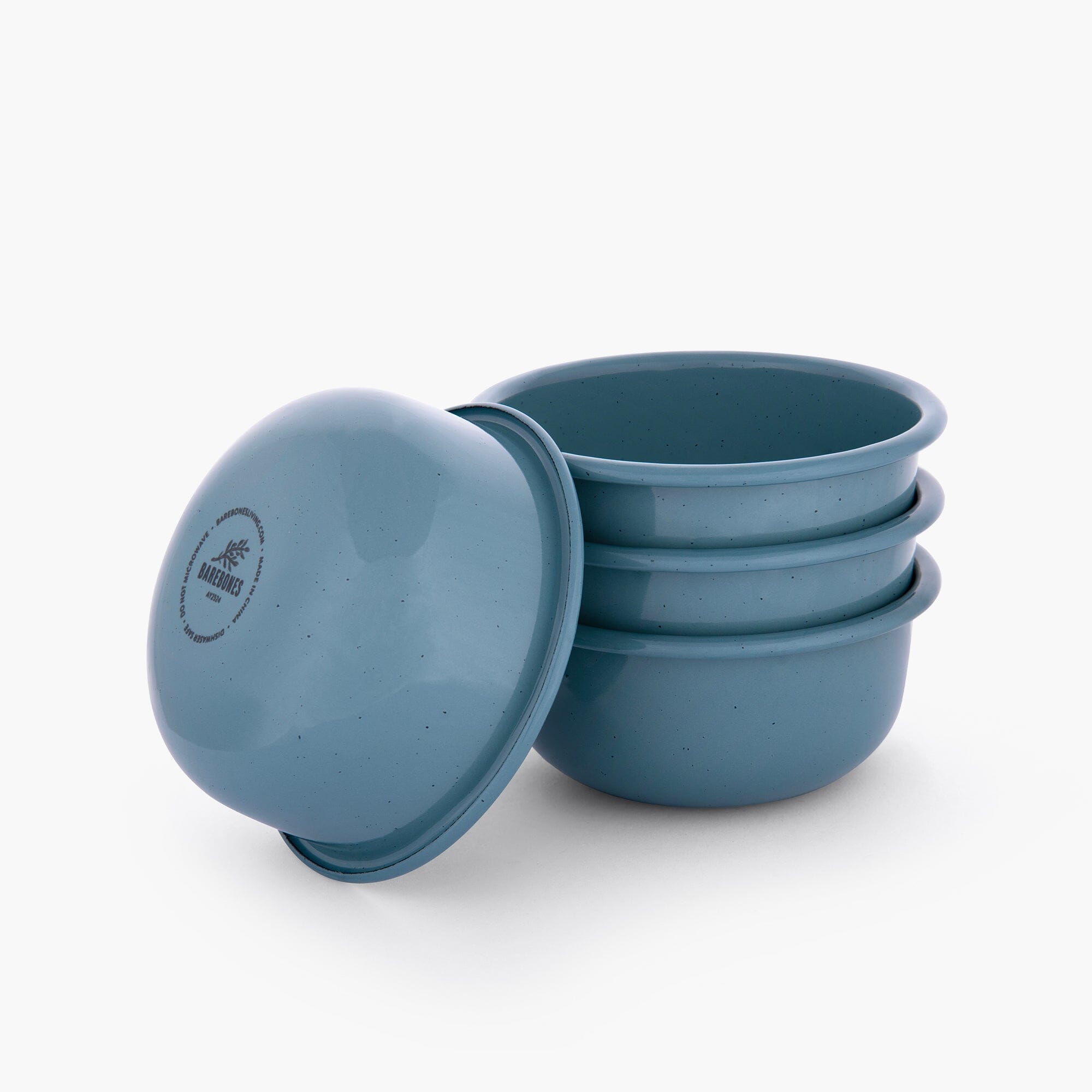 Barebones Living Rolled Enamelware Bowl - Thumbnail 2