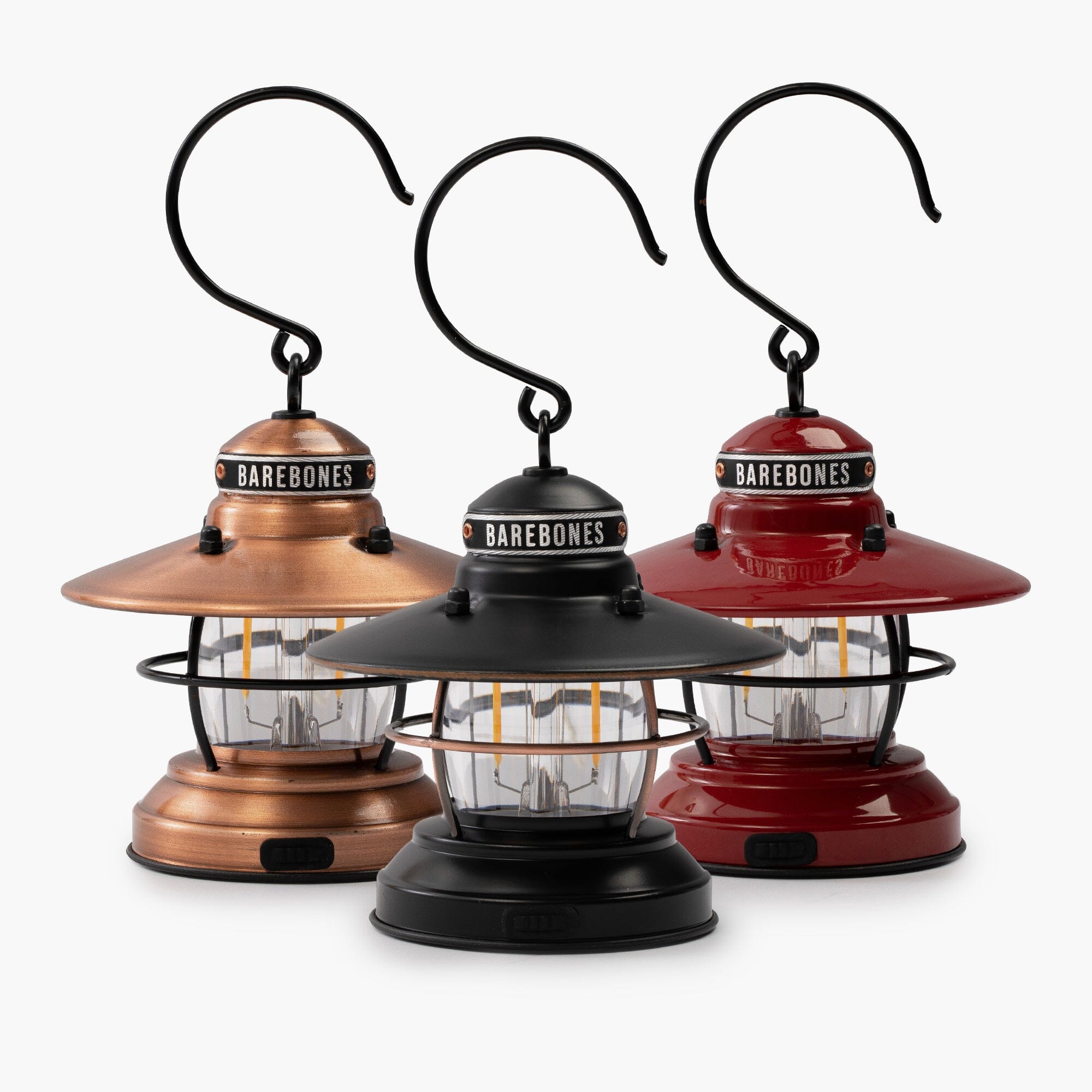 BAREBONES Edison Mini Lantern 3個セット Barebones Edison Mini Lantern | Rechargeable Vintage Light