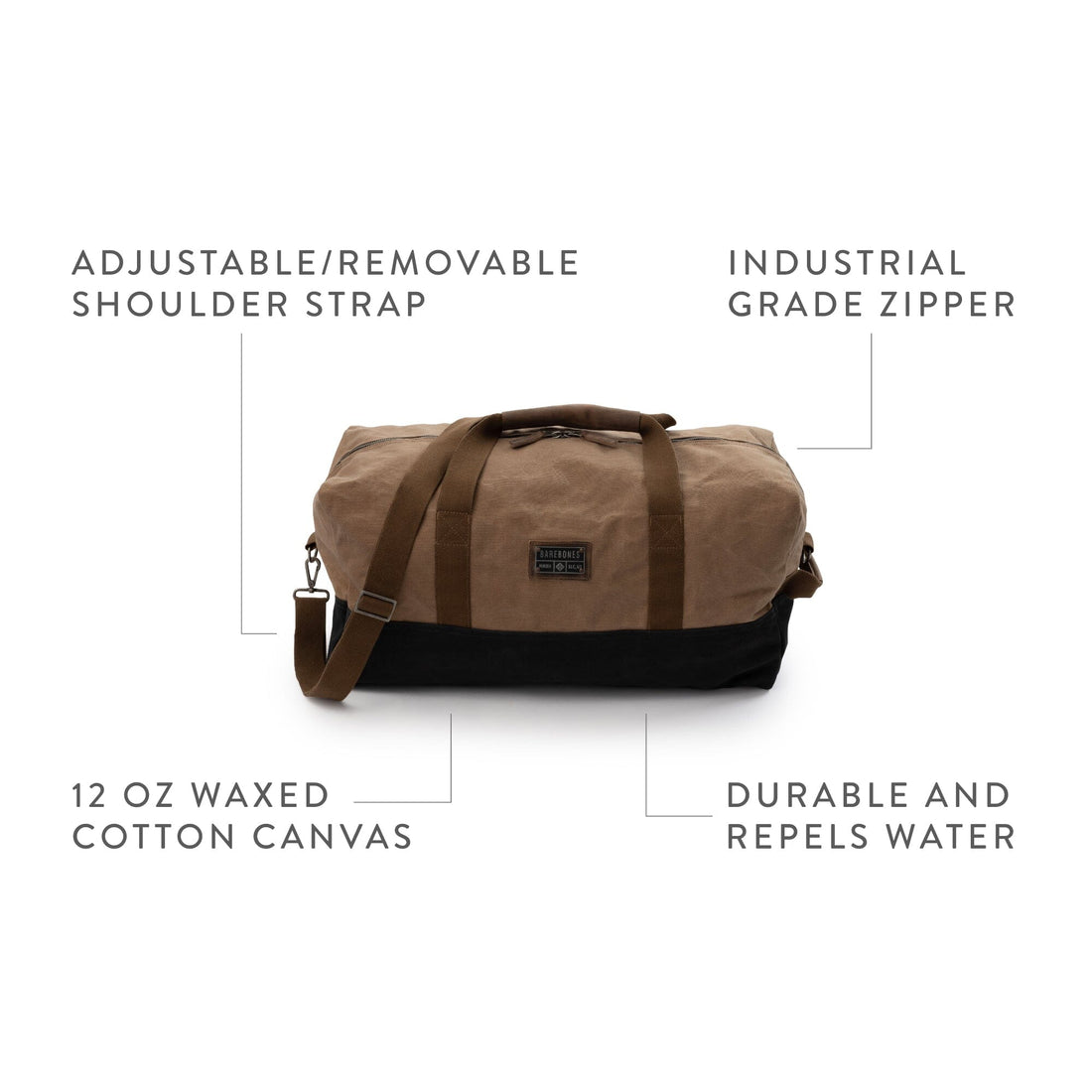 Waxed Canvas Duffel Bag | Neelum Duffel Bag – Barebones