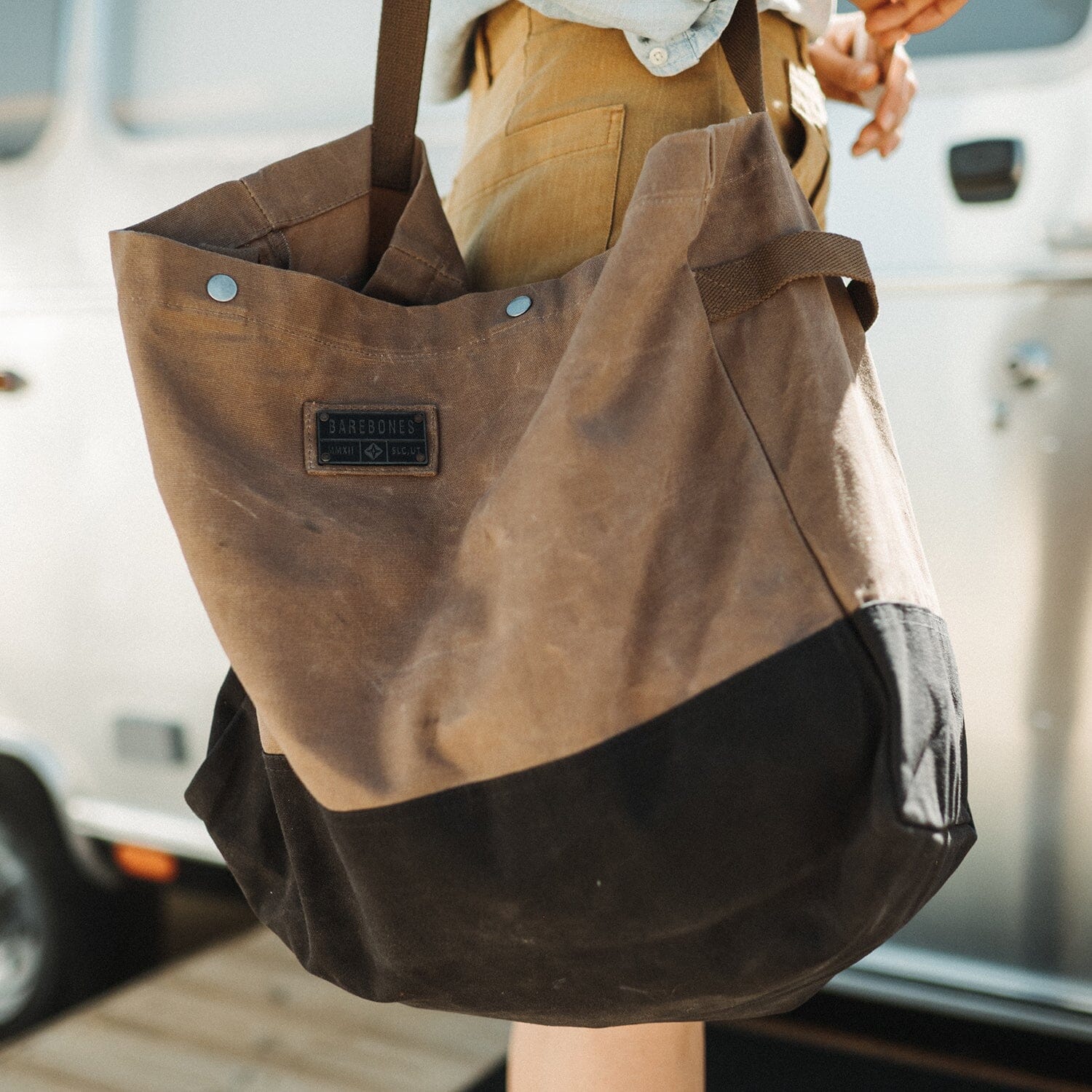 Barebones Waxed Canvas Giant Tote 2-Pack