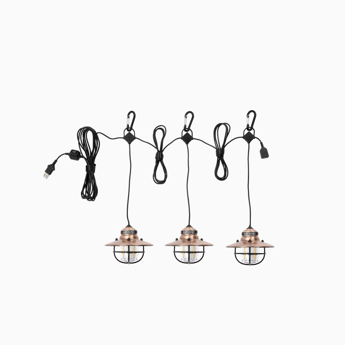 Edison String Lighting Mini Barebones Edison Pendant String Lights | Outdoor Lighting Set