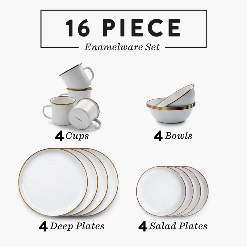 Enamel Salad Plate Set – Pinetooth