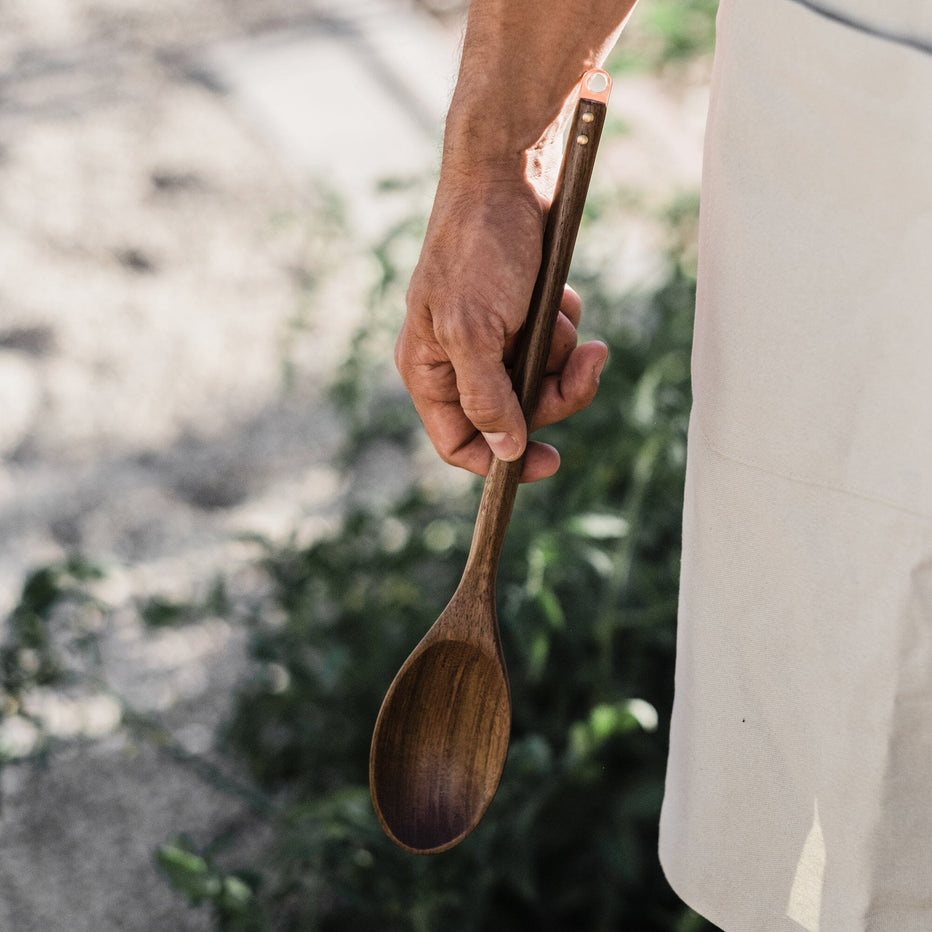 Barebones Black Walnut Wooden Spoon for Cooking