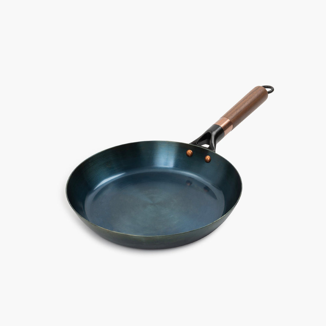 Blue Carbon Steel Frying Pan Set