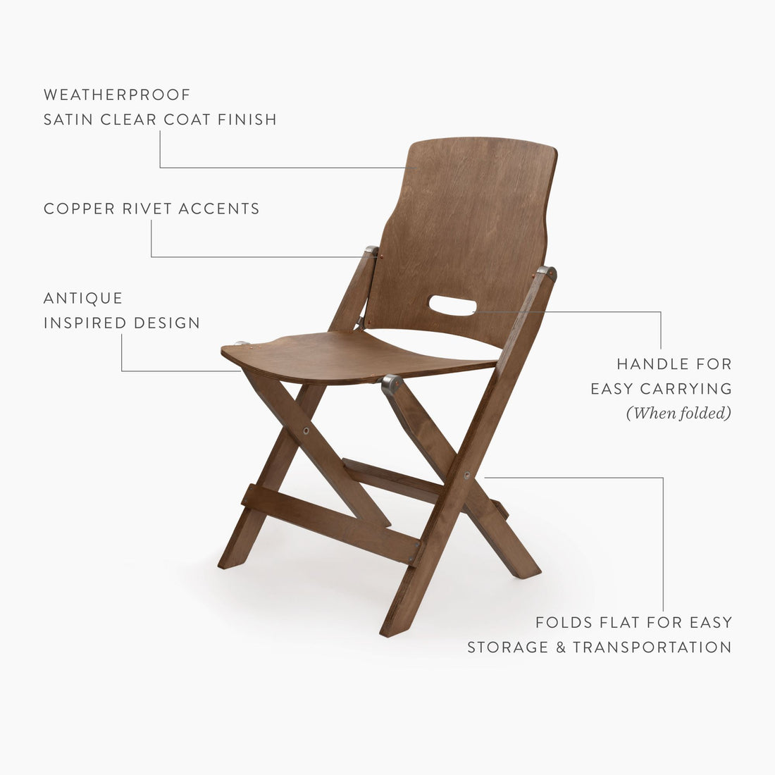 Ridgetop Wood Folding Chair – Barebones