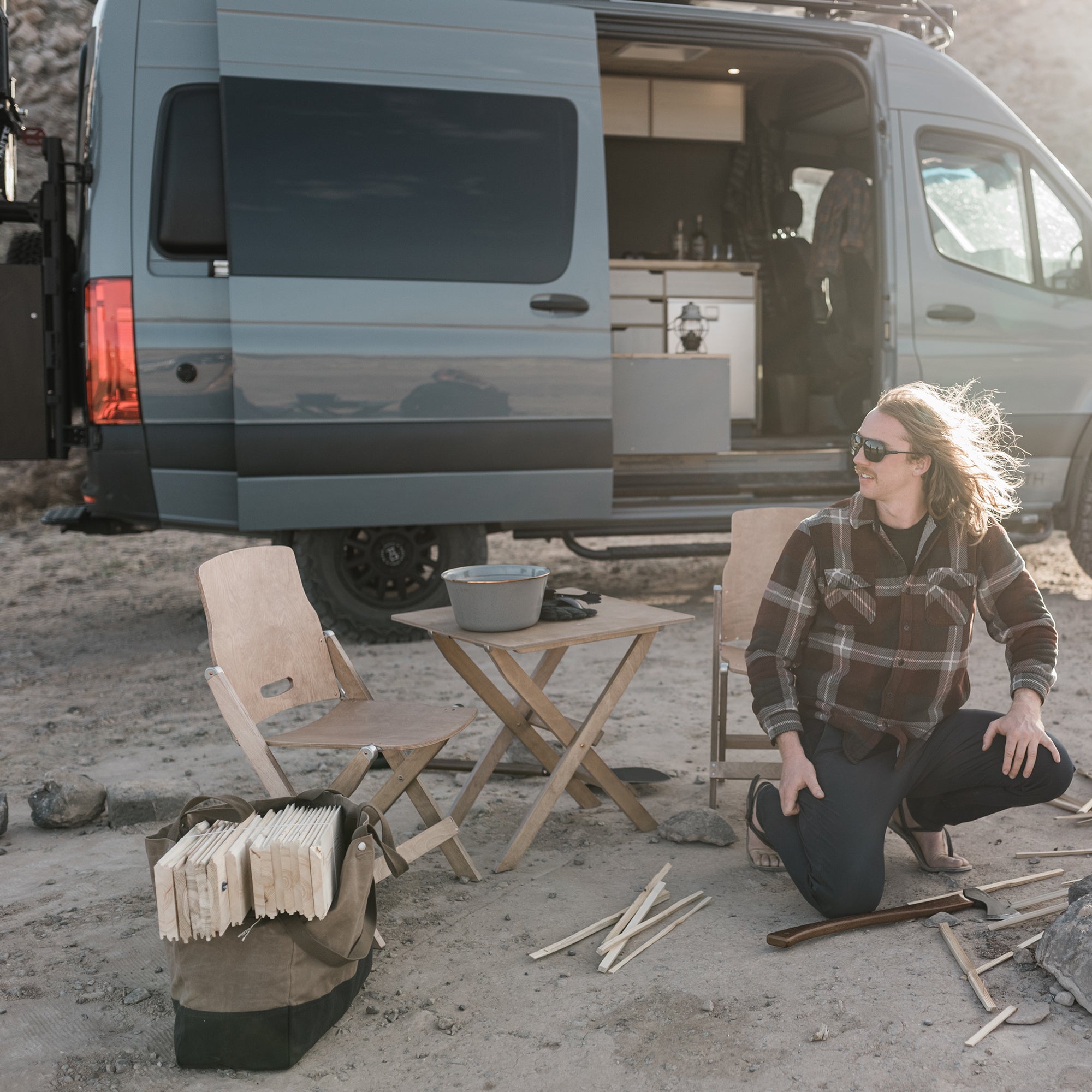 Ridgetop Wood Folding Chair – Barebones