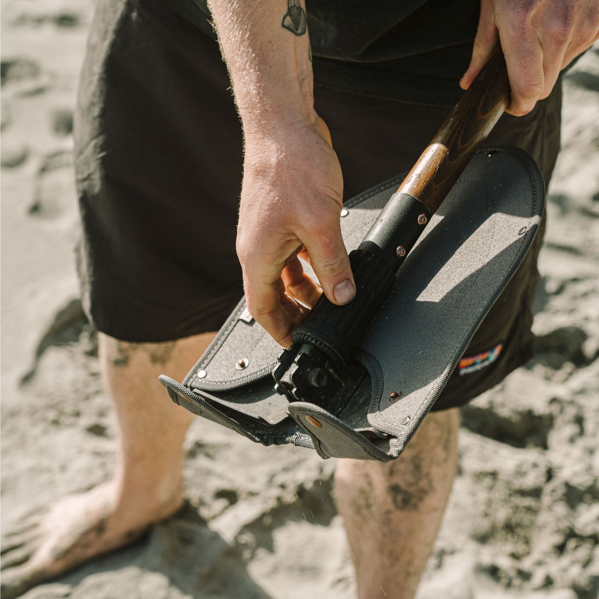 Barebones Folding Shovel - Collapsable For Compact Storage