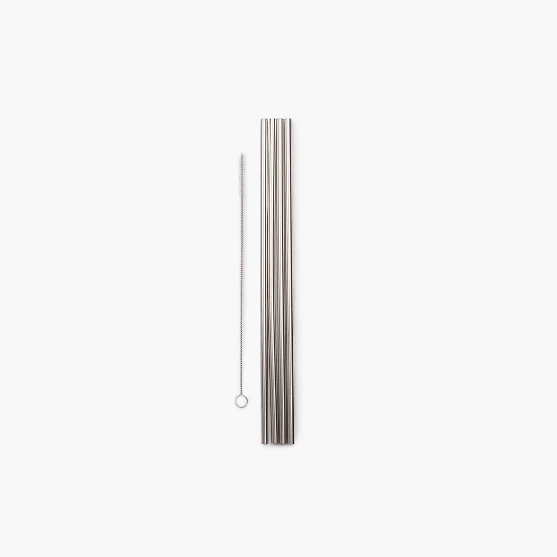 Reusable Metal Straws 4Pcs, Stainless Steel Straight Drinking