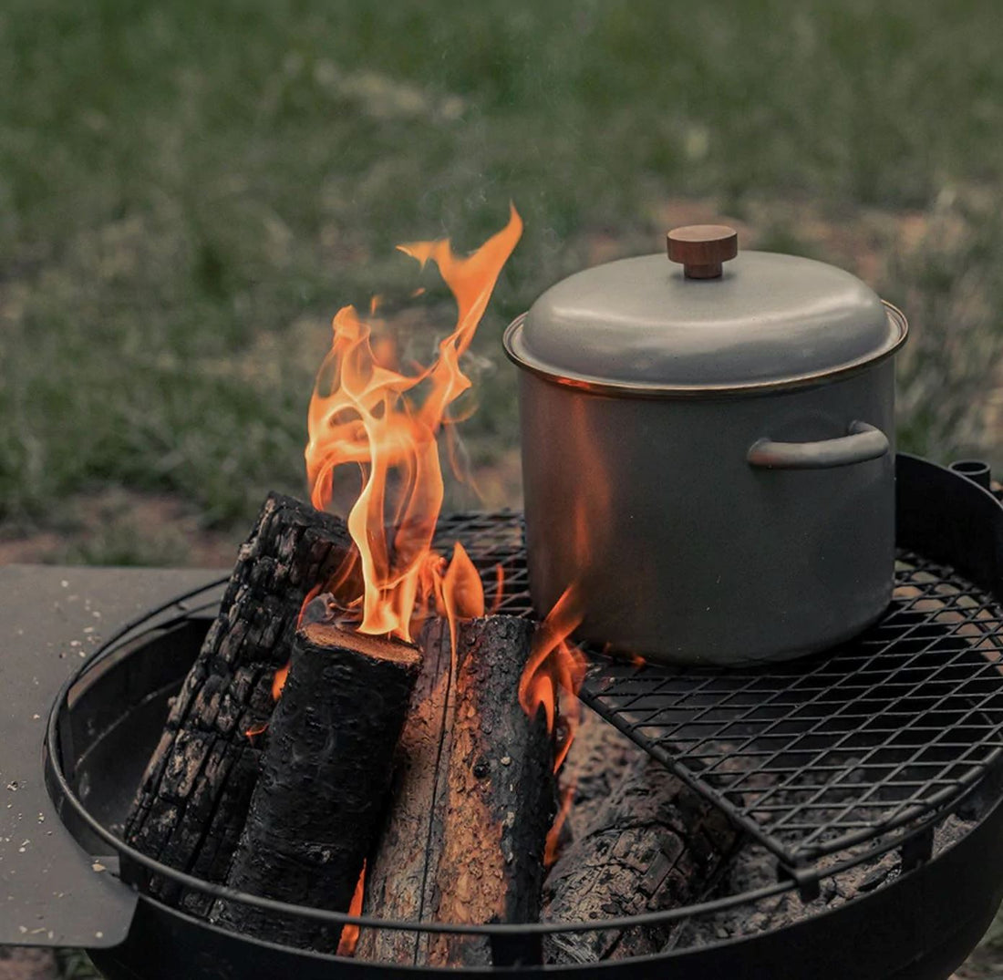 Antique Copper Campfire Coffee Pot/ Cowboy Coffee Pot/ Large 2 Gal