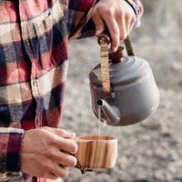 Enamel Teapot - Slate Gray