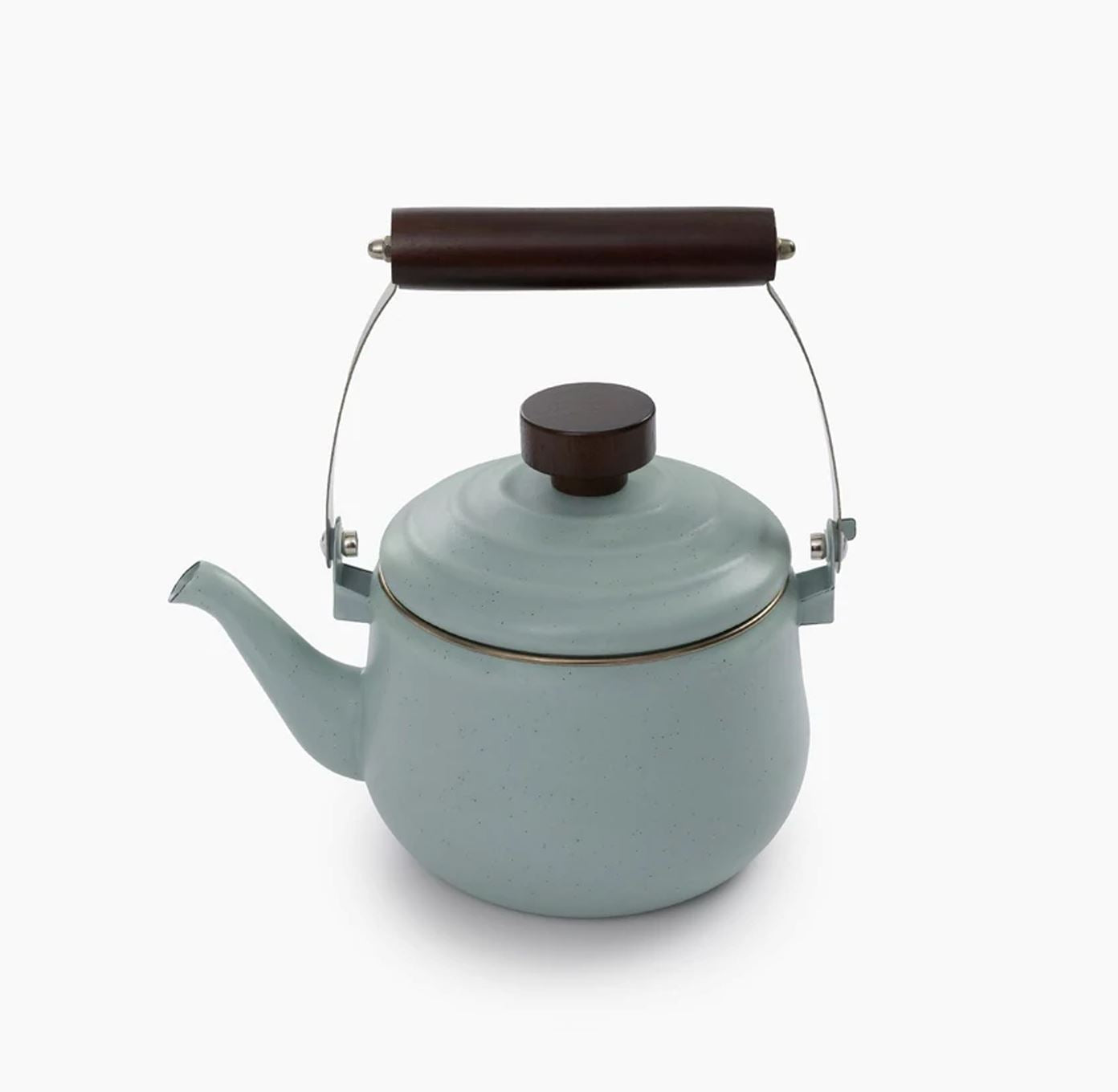 Barebones Enamel Teapot Slate Grey