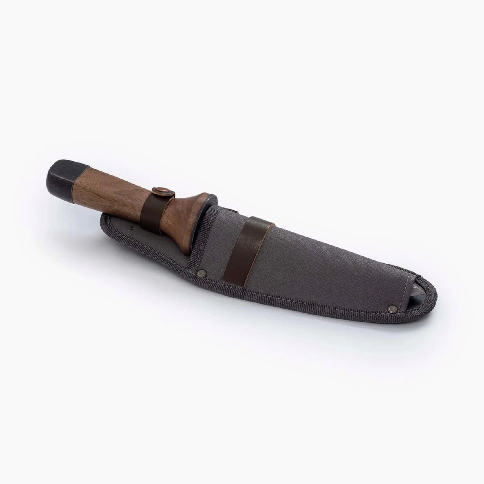 Leather Knife Sheath Fixed Blade Knife Black Leather for up to 5